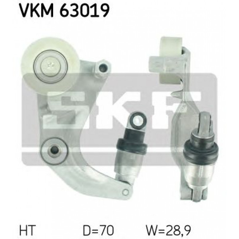 VKM 63019 SKF Натягувач поліклинового ременя